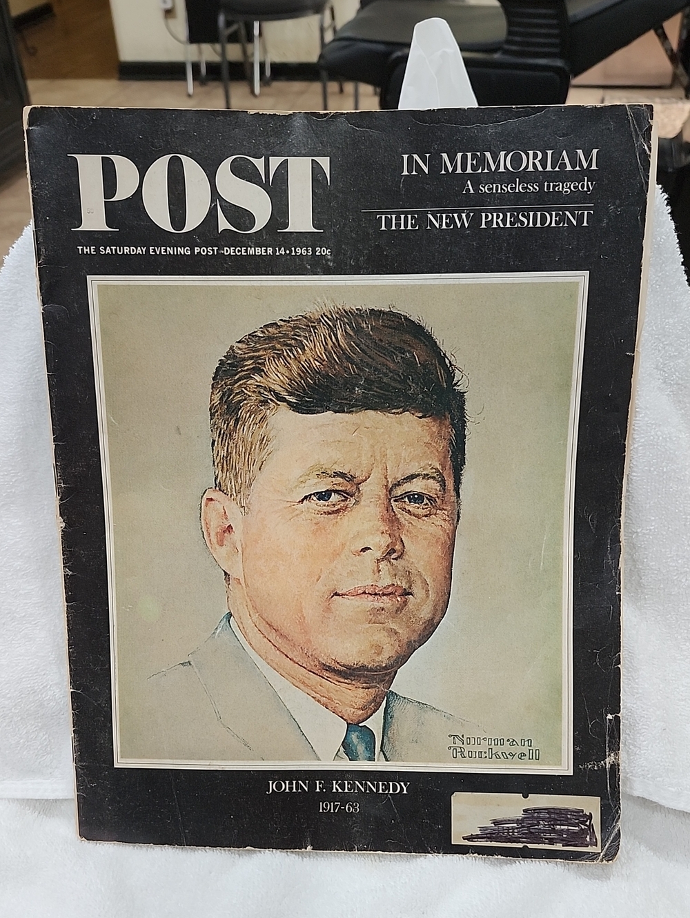 Vintage Saturday Evening Post John F. Kennedy Commemorative Cover